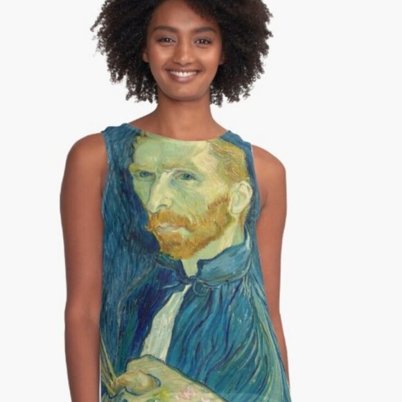 Tops - ONE OF A KIND, ORIGINAL DESIGN by JRSO  Vincent van Gogh Self Portrait NWOT
